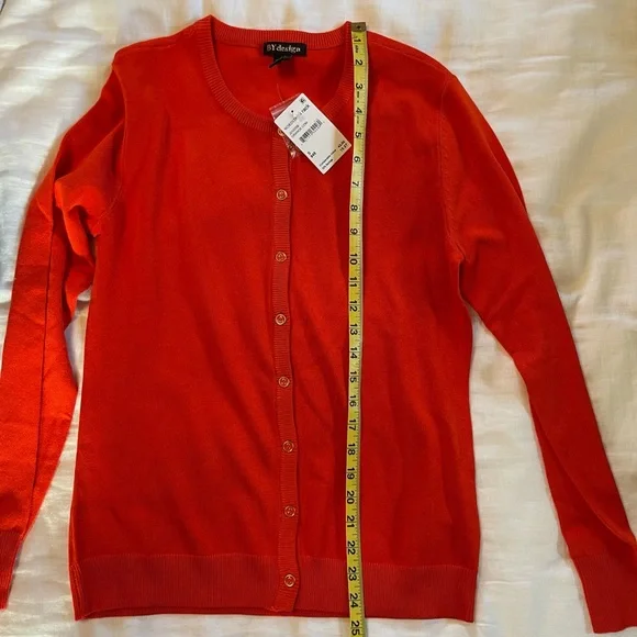 NWT ByDesign Cardigan, button-up, crew-neck, size S - Picture 5 of 6